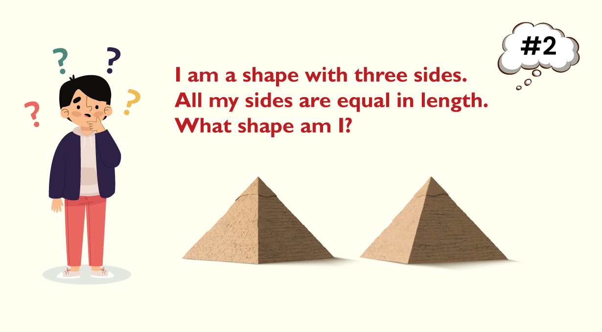I am a shape with three sides. All my sides are equal in length. What shape am I?
