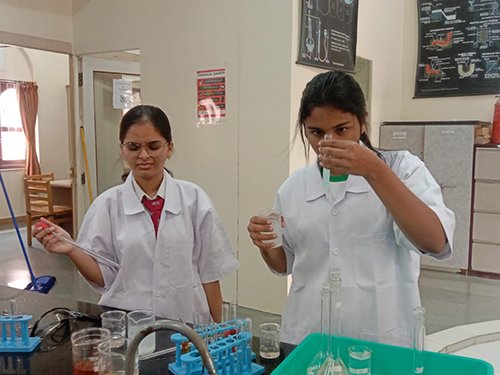 DP classes were all about the Periodic Table and their trends. Their Labs included pH metry and Catalysis. We correlated Chemistry with Physics and Mathematics and studied real-life applications of catalysts in the catalytic convertors.