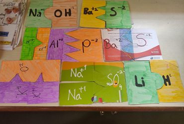 MYP 3: Students made models of ions to understand the chemical formulae and interpreted the energetics of reactions in the lab.