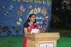 Ms. Shrishty Sehgal hosting the event