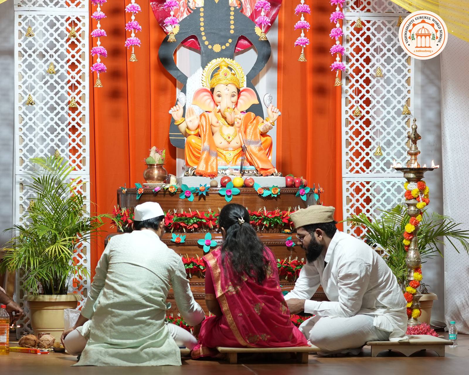 Ganapati Sthapna in Gurukul
